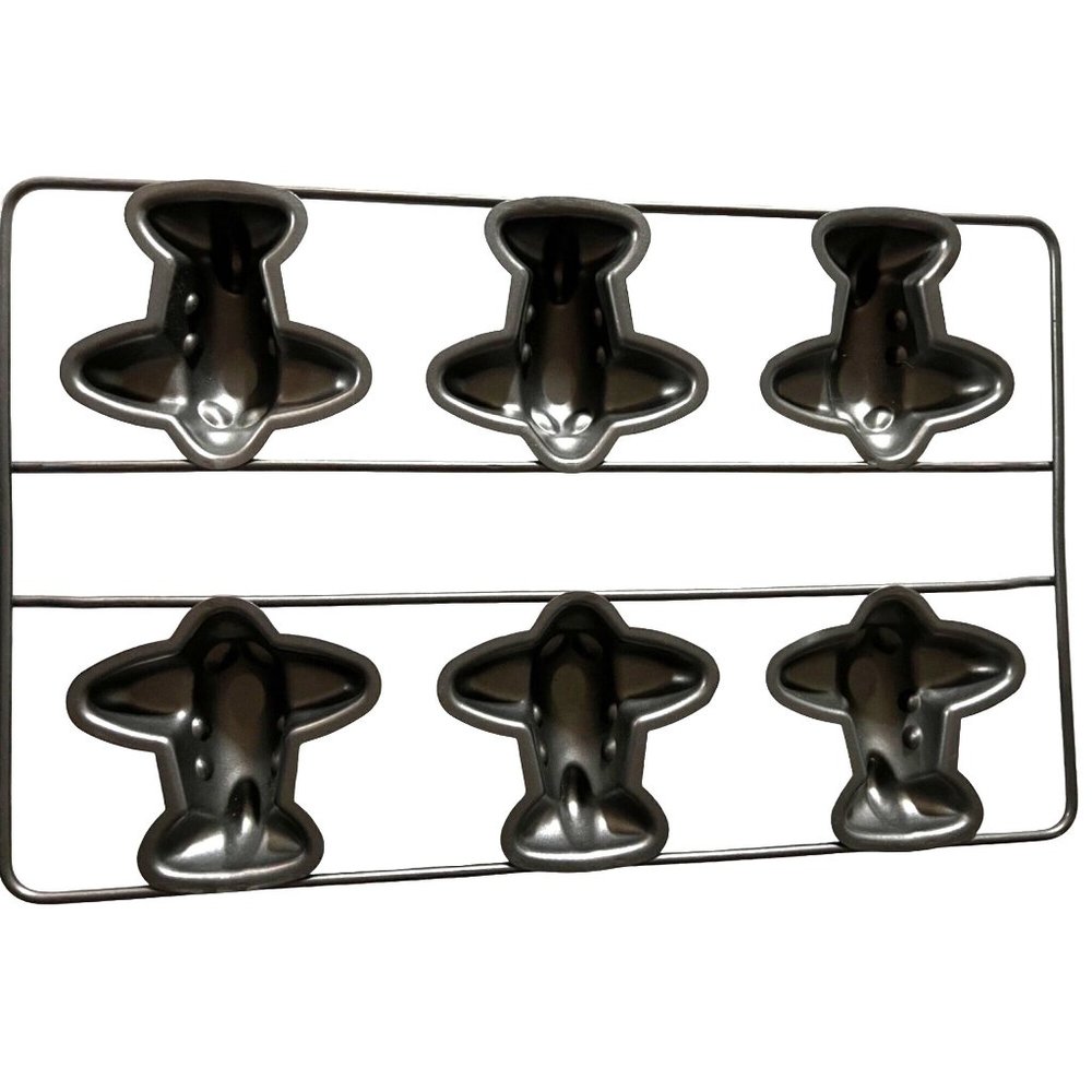 AIRPLANE Non Stick CAKE Muffin, Cupcake MOLD Chicago Metallic Bakeware Set Of 6